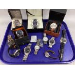 An Assortment of Gent's Wristwatches, to include Sekonda 50m, Gianello, Ben Sherman, Casio G-Shock