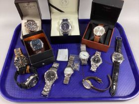 An Assortment of Gent's Wristwatches, to include Sekonda 50m, Gianello, Ben Sherman, Casio G-Shock