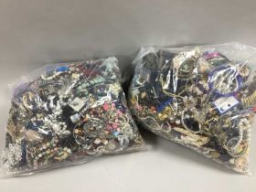 A Mixed Lot of Assorted Costume Jewellery :- Two Bags [2082547] [2082551].