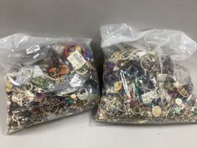A Mixed Lot of Assorted Costume Jewellery :- Two bags [2082559] [2082555].