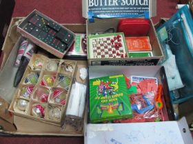 Vintage Christmas Decoration, dominoes, playing cards, etc:- One Box