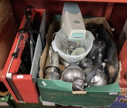 AGA Kettle, stainless steel four piece tea service, Kenwood mixer (sold for parts only), together