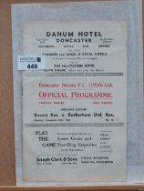 1938-9 Doncaster Rovers Reserves v. Rotherham United Reserves Eight Page Programme for The Midland