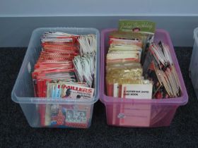 Rotherham United Home Programmes from The 1990s, league cup, minor cup, testimonial, etc:- Two