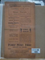 1927-8 Rotherham United v. Halifax Town Gatefold Programme, for The Division Three North Fixture,