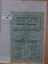 1936-7 Rotherham United v. Chester Eight Page Programme, for The Third Division North Fixture, dated