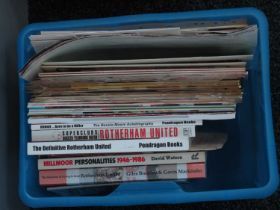 Rotherham United, books, testimonial programmes, handbooks, 84 Centenary Dinner menu, wall fixture