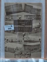 1938-9 Rotherham United Football League Jubilee Programme for The Third Division North Fixtures v.