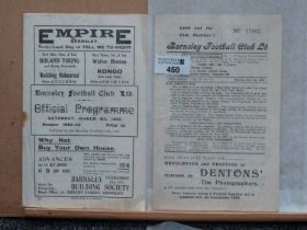 1932-3 Barnsley v. Rotherham United Sixteen Page Programme, for the Division Three North Fixture,