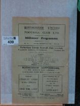 1936-7 Rotherham United v. Halifax Town, Eight Page Programme for The Third Division North