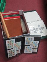 Stamps; an extensive collection of stamps from The Channel Islands and Isle of Man, housed in 10