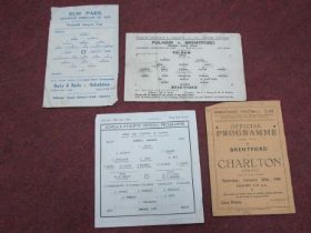 Reading v. Arsenal 1944-5 Single Sheet Programme for The League Cup Game, dated February 3rd,