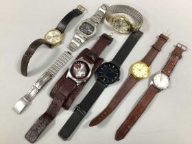 Swiss Emperor Retro Style Gent's Wristwatch, together with Avia boys size wristwatch, Sekonda day/