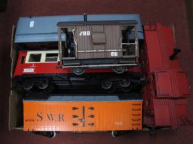 Eleven Items of Unboxed 'G' Gauge Rolling Stock, comprising Aristocraft Ref 50001 Ralston Purina box