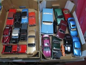 Nineteen Diecast and Plastic Model Vehicles of a Mostly American Theme, to include, 1:24 Scale
