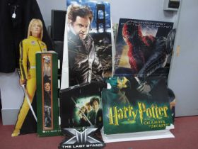 Advertising Posters on Cards/Boards, to include Harry Potter (x9), Spiderman 3, Kill Bill,