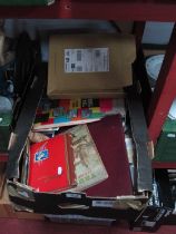 Postage Stamps, G.B, World, stamp pages, empty album, etc:- One Box