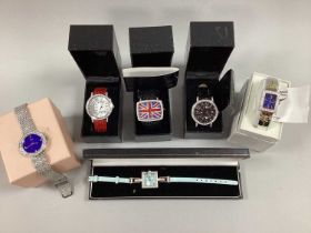Modern Ladies Dress Wristwatches, including Butler & Wilson, in original boxes, Tova Diamonique,