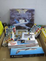 A collection of diecast and plastic Aircraft Models by Corgi, Schabak, Inflight 500, Aviation 400