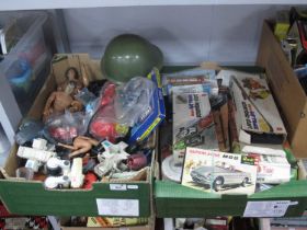 An interesting collection of Toys, Plastic Model Figures, Plastic Model Kits. Items include Original