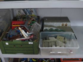 An assorted collection of toys, diecast model vehicles, model aircraft, etc. to include Dapol (Jelly