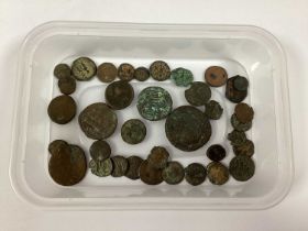 Collection Of Thirty Seven Roman Coins, unresearched.