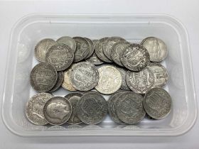 GB Pre 1920 Silver Coins, including Half Crowns, Florins etc, total weight 440g, Including scarce