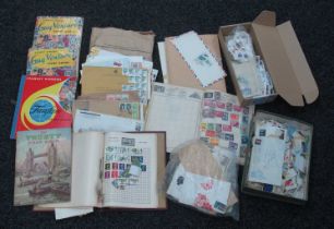 Stamps; An Accumulation of World Stamps, early to modern, housed in six junior albums and some loose