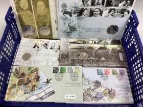 Twelve Royal Mint Coin Covers, including two Isambard Brunel £2 coins, two abolition of the slave