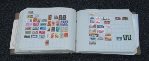 Stamps; A Collection of World Stamps Countries 'M to Z', early to modern, housed in a large ledger-