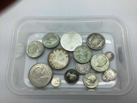 Collection Of Various Silver Coins, including a 1921 'Morgan' Dollar, Canada 1976 Olympics 5