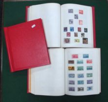 Stamps: A Collection of Mainly Modern World And British Commonwealth Stamps, housed in three red