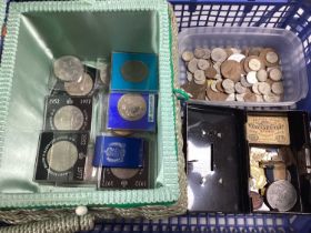 Large Collection Of GB And World Coins, including GB pre-decimal, commemorative Crowns, various