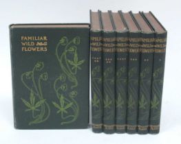 Hulme [F. Edward]: Familiar Wild Flowers, pub by Cassell and Company Ltd, green cloth bindings,