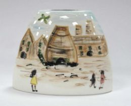 An Anita Harris Pottery Gladstone Tapered Vase, decorated in the 'Potteries Past - Homage to