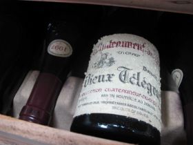 Wine - Vieux Telegraphe Chateauneuf-du-Pape 1997, 12 bottles in wooden case of issue.