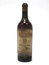 Wine - Chateau Du Brana 1925, Sichel & Co. Bordeaux.