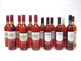 Rose Wine - Including Spring Valley, 6 bottles; Conde Noble, (4 bottles); 3 Others. (13)20