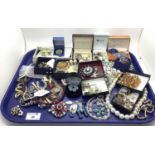 A Mixed Lot of Assorted Costume Jewellery, including earrings, necklaces, imitation pearls,