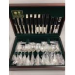 Arthur Price (Sheffield) Six Setting Canteen of Jesmond Pattern Plated Cutlery, in original fitted