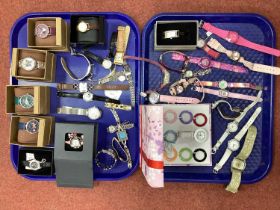 A Collection of Ladies Wristwatches to include four boxed Mantaray wristwatches, N.Y. London