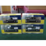 Four Vanguards Collectors Club 1:43rd Scale Diecast 'Chrome' Edition Model Vehicles comprising of #