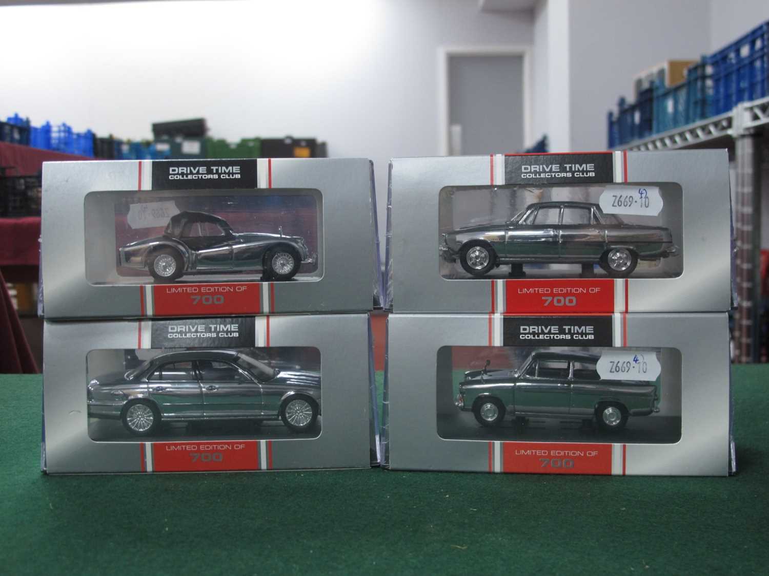 Four Corgi Vanguards 1:43rd Scale Diecast Model Drive Time Collectors Club Limited Edition '