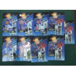 Nine Gerry Anderson's Space Precinct Plastic Action Figures by Vivid Imaginations to include Cyborg,