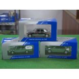 Three Lledo Vanguards Collectors Club 1:43rd Scale Diecast 'Chrome' Edition Model Vehicles