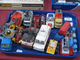 Eleven diecast model vehicles by Corgi, Lone Star, Dinky Toys, Buddy L, including Corgi Toys unboxed
