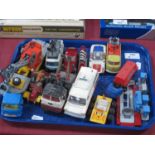 Eleven diecast model vehicles by Corgi, Lone Star, Dinky Toys, Buddy L, including Corgi Toys unboxed