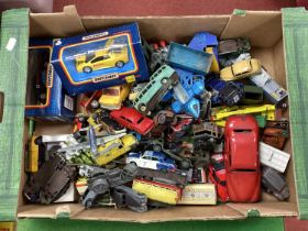 A Quantity of Mid XX Century and Later Diecast Vehicles, by Dinky, Corgi, Matchbox and others, often