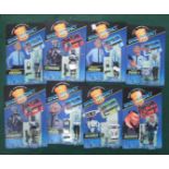 Eight Gerry Anderson's Space Precinct Plastic Action Figures by Vivid Imaginations to include