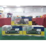 Three Vanguards Collectors Club 1:43rd Scale Diecast 'Chrome' Edition Model Vehicles comprising